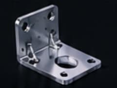 An L-shaped aluminum mounting bracket